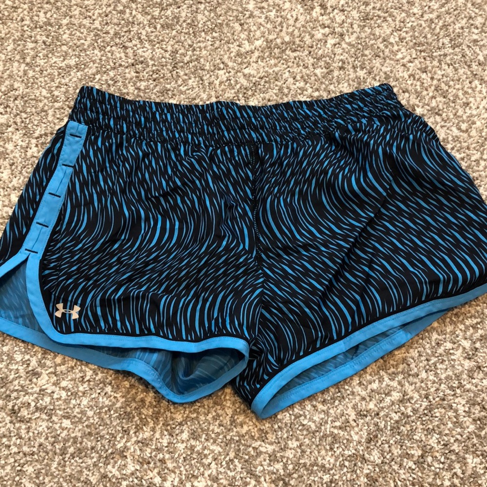 Black & Blue patterned Under Armour Shorts
